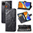 Handytasche Stand Schutzhülle Flip Leder Hülle Schmetterling für Xiaomi POCO C3