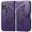 Handytasche Stand Schutzhülle Flip Leder Hülle Schmetterling für Xiaomi Poco F3 GT 5G Violett