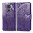Handytasche Stand Schutzhülle Flip Leder Hülle Schmetterling für Xiaomi Redmi 10X 4G Violett