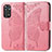 Handytasche Stand Schutzhülle Flip Leder Hülle Schmetterling für Xiaomi Redmi Note 11 Pro 5G Pink