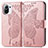 Handytasche Stand Schutzhülle Flip Leder Hülle Schmetterling L02 für Xiaomi Mi 11 Lite 5G Rosa