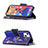 Handytasche Stand Schutzhülle Flip Leder Hülle Schmetterling L03 für Apple iPhone 14 Blau
