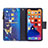 Handytasche Stand Schutzhülle Flip Leder Hülle Schmetterling L04 für Apple iPhone 13 Mini Blau