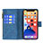 Handytasche Stand Schutzhülle Flip Leder Hülle Schmetterling L08 für Apple iPhone 13 Blau