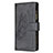 Handytasche Stand Schutzhülle Flip Leder Hülle Schmetterling L08 für Apple iPhone 13 Schwarz