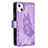 Handytasche Stand Schutzhülle Flip Leder Hülle Schmetterling L08 für Apple iPhone 13 Violett