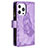 Handytasche Stand Schutzhülle Flip Leder Hülle Schmetterling L08 für Apple iPhone 16 Pro Max Violett