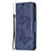 Handytasche Stand Schutzhülle Flip Leder Hülle Schmetterling L09 für Apple iPhone 13 Blau