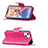 Handytasche Stand Schutzhülle Flip Leder Hülle Schmetterling L09 für Apple iPhone 13 Pink