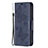 Handytasche Stand Schutzhülle Flip Leder Hülle Schmetterling L09 für Apple iPhone 13 Pro Blau