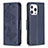 Handytasche Stand Schutzhülle Flip Leder Hülle Schmetterling L09 für Apple iPhone 14 Pro Blau