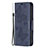 Handytasche Stand Schutzhülle Flip Leder Hülle Schmetterling L09 für Apple iPhone 14 Pro Blau