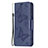 Handytasche Stand Schutzhülle Flip Leder Hülle Schmetterling L09 für Apple iPhone 15 Blau