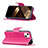 Handytasche Stand Schutzhülle Flip Leder Hülle Schmetterling L09 für Apple iPhone 15 Pink