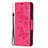 Handytasche Stand Schutzhülle Flip Leder Hülle Schmetterling L09 für Apple iPhone 15 Pro Max Pink