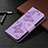 Handytasche Stand Schutzhülle Flip Leder Hülle Schmetterling L09 für Apple iPhone 15 Pro Violett