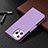 Handytasche Stand Schutzhülle Flip Leder Hülle Schmetterling L09 für Apple iPhone 15 Pro Violett