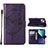 Handytasche Stand Schutzhülle Flip Leder Hülle Schmetterling L10 für Apple iPhone 13 Mini Violett