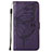 Handytasche Stand Schutzhülle Flip Leder Hülle Schmetterling L10 für Apple iPhone 13 Mini Violett