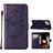 Handytasche Stand Schutzhülle Flip Leder Hülle Schmetterling L10 für Apple iPhone 15 Violett