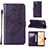 Handytasche Stand Schutzhülle Flip Leder Hülle Schmetterling Y01B für Realme C31 Violett