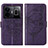 Handytasche Stand Schutzhülle Flip Leder Hülle Schmetterling Y01B für Realme GT Neo6 5G Violett