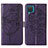 Handytasche Stand Schutzhülle Flip Leder Hülle Schmetterling Y01B für Samsung Galaxy A12 5G
