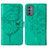 Handytasche Stand Schutzhülle Flip Leder Hülle Schmetterling Y01B für Samsung Galaxy A15 4G