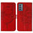 Handytasche Stand Schutzhülle Flip Leder Hülle Schmetterling Y01B für Samsung Galaxy A15 4G Rot