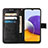 Handytasche Stand Schutzhülle Flip Leder Hülle Schmetterling Y01B für Samsung Galaxy A22s 5G