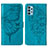 Handytasche Stand Schutzhülle Flip Leder Hülle Schmetterling Y01B für Samsung Galaxy A32 5G