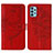 Handytasche Stand Schutzhülle Flip Leder Hülle Schmetterling Y01B für Samsung Galaxy A32 5G Rot