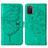 Handytasche Stand Schutzhülle Flip Leder Hülle Schmetterling Y01B für Samsung Galaxy F02S SM-E025F