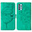 Handytasche Stand Schutzhülle Flip Leder Hülle Schmetterling Y01B für Samsung Galaxy M32 5G