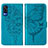 Handytasche Stand Schutzhülle Flip Leder Hülle Schmetterling Y01B für Vivo Y53s NFC