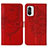 Handytasche Stand Schutzhülle Flip Leder Hülle Schmetterling Y01B für Xiaomi Mi 11X Pro 5G Rot
