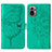 Handytasche Stand Schutzhülle Flip Leder Hülle Schmetterling Y01B für Xiaomi Redmi Note 10 4G