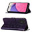 Handytasche Stand Schutzhülle Flip Leder Hülle Schmetterling Y02B für Samsung Galaxy A33 5G