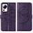 Handytasche Stand Schutzhülle Flip Leder Hülle Schmetterling YB1 für Xiaomi Mi 12 Lite NE 5G Violett