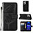 Handytasche Stand Schutzhülle Flip Leder Hülle Schmetterling YB1 für Xiaomi Redmi Note 12 Explorer