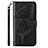 Handytasche Stand Schutzhülle Flip Leder Hülle Schmetterling YB2 für Xiaomi Mi 12 Lite NE 5G Schwarz