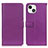 Handytasche Stand Schutzhülle Flip Leder Hülle T01 für Apple iPhone 14 Violett