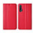 Handytasche Stand Schutzhülle Flip Leder Hülle T02 für Huawei Nova 6 5G Rot