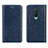 Handytasche Stand Schutzhülle Flip Leder Hülle T02 für OnePlus 8 Blau