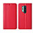 Handytasche Stand Schutzhülle Flip Leder Hülle T02 für OnePlus 8 Pro Rot