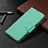 Handytasche Stand Schutzhülle Flip Leder Hülle T02 für Xiaomi Redmi 10X 4G Grün