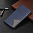 Handytasche Stand Schutzhülle Flip Leder Hülle T02 für Xiaomi Redmi Note 9 Pro Blau