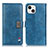 Handytasche Stand Schutzhülle Flip Leder Hülle T03 für Apple iPhone 13 Blau