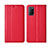 Handytasche Stand Schutzhülle Flip Leder Hülle T04 für Oppo A92 Rot