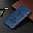 Handytasche Stand Schutzhülle Flip Leder Hülle T04 für Xiaomi Redmi 10X 4G Blau
